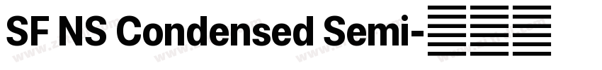 SF NS Condensed Semi字体转换 SF NS Condensed Semi字体转换